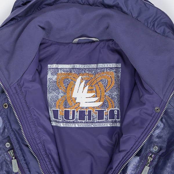 Womens Luhta purple hooded ski jacket, vintage deadstock with tags - Medium / Large - Image 4