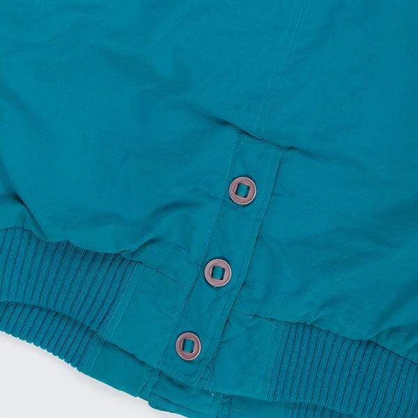 Womens blue padded vintage jacket, cotton insulated winter jacket - Medium / Large - Image 5