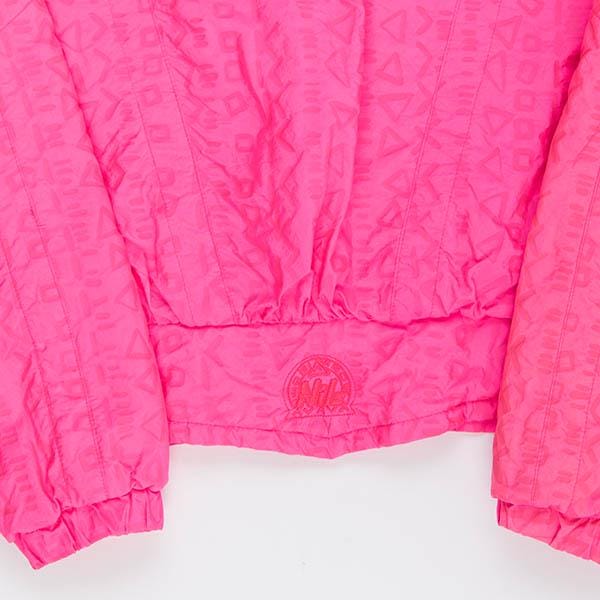 Womens 80s vintage bright pink ski jacket by Nils, luminous puffer jacket - Medium - Image 6