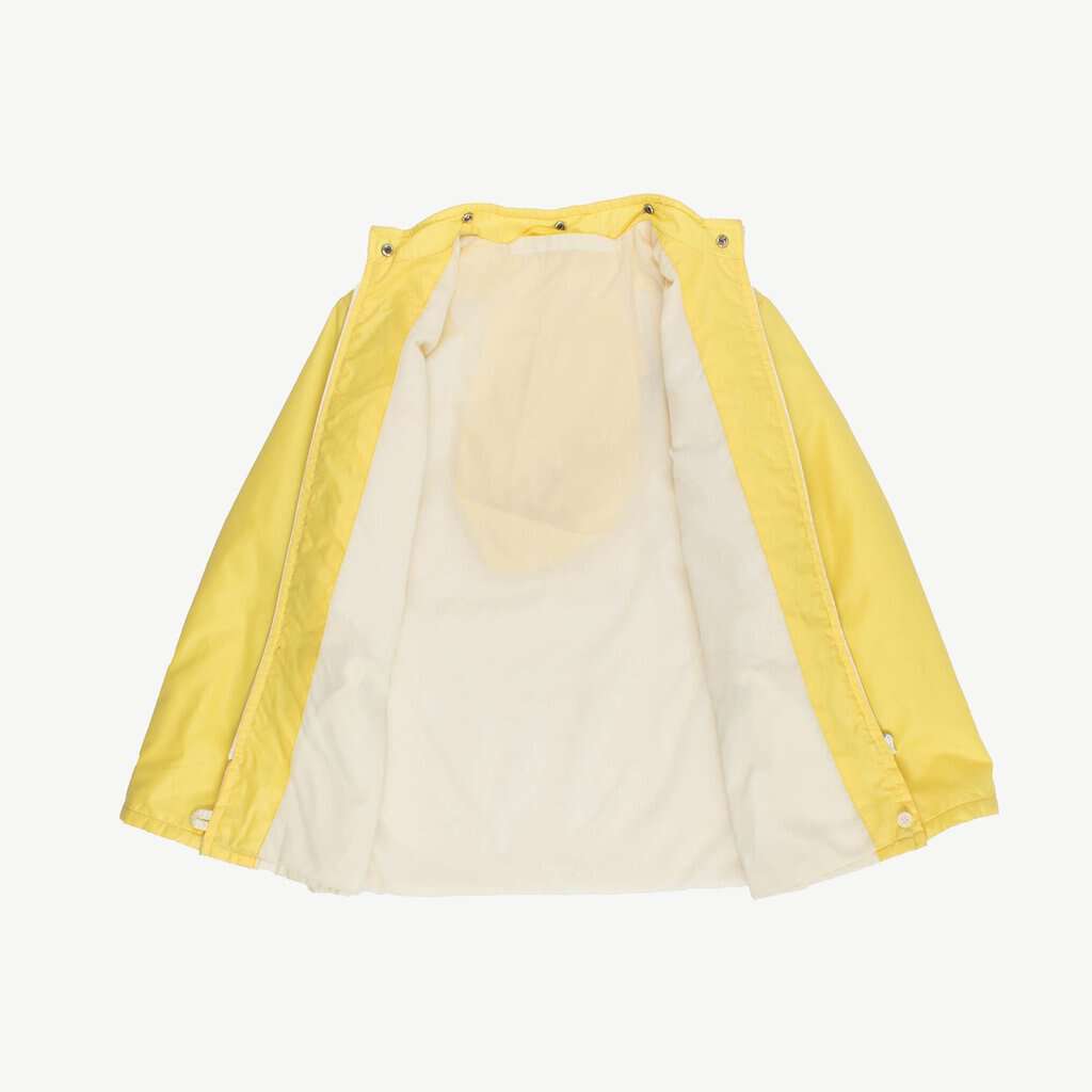 Womens yellow light padded ski jacket, 70s 80s vintage fitted winter jacket - Medium - Image 2