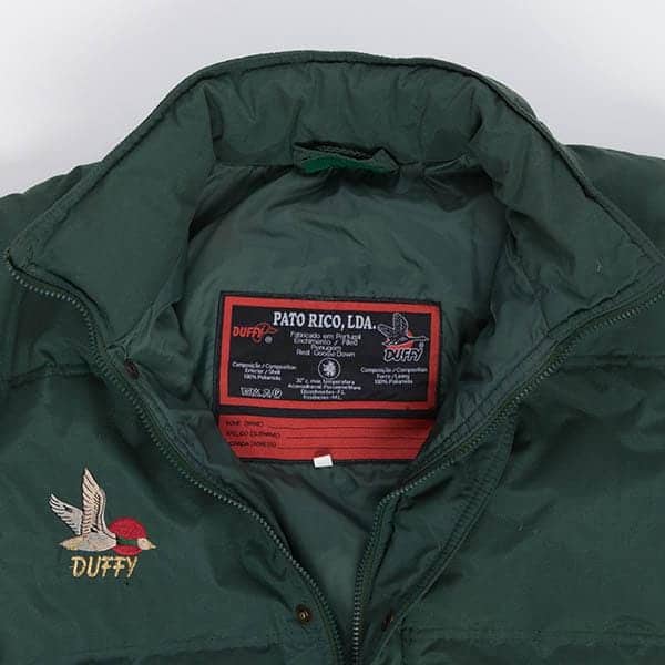 Duffy goose down bomber jacket, forest green puffer jacket, padded gilet, removable sleeves - Small / Medium - Image 7