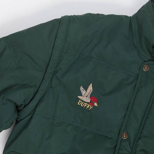 Duffy goose down bomber jacket, forest green puffer jacket, padded gilet, removable sleeves - Small / Medium - Image 8