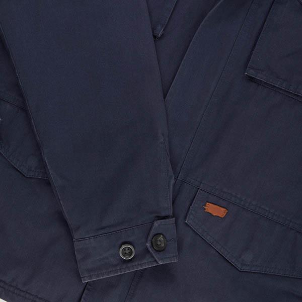 Mens Levis lined canvas jacket, heavy cotton utility jacket in blue - Medium - Image 6
