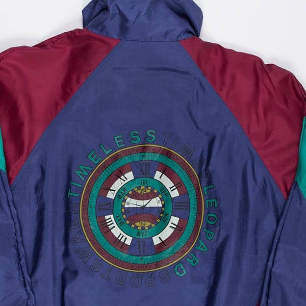 Mens shiny vintage nylon jacket, 80s party jacket, timeless graphic festival jacket, shell suit jacket - XL - Image 7