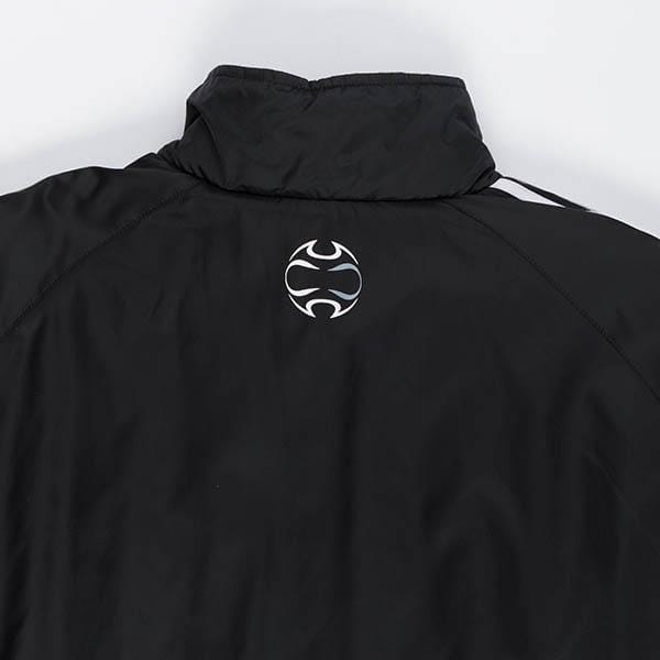 Mens Adidas padded jacket in black and silver, vintage coach jacket - XL - Image 6