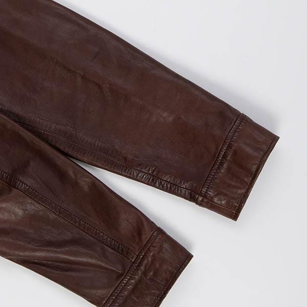 Soft brown leather jacket made in England, mens vintage leather jacket - Medium - Image 7