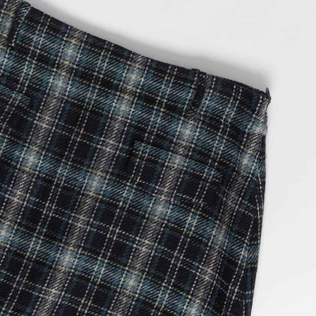 Blue plaid skirt by Hobbs, A-line short winter skirt, fully lined, 30 waist - Medium - Image 3