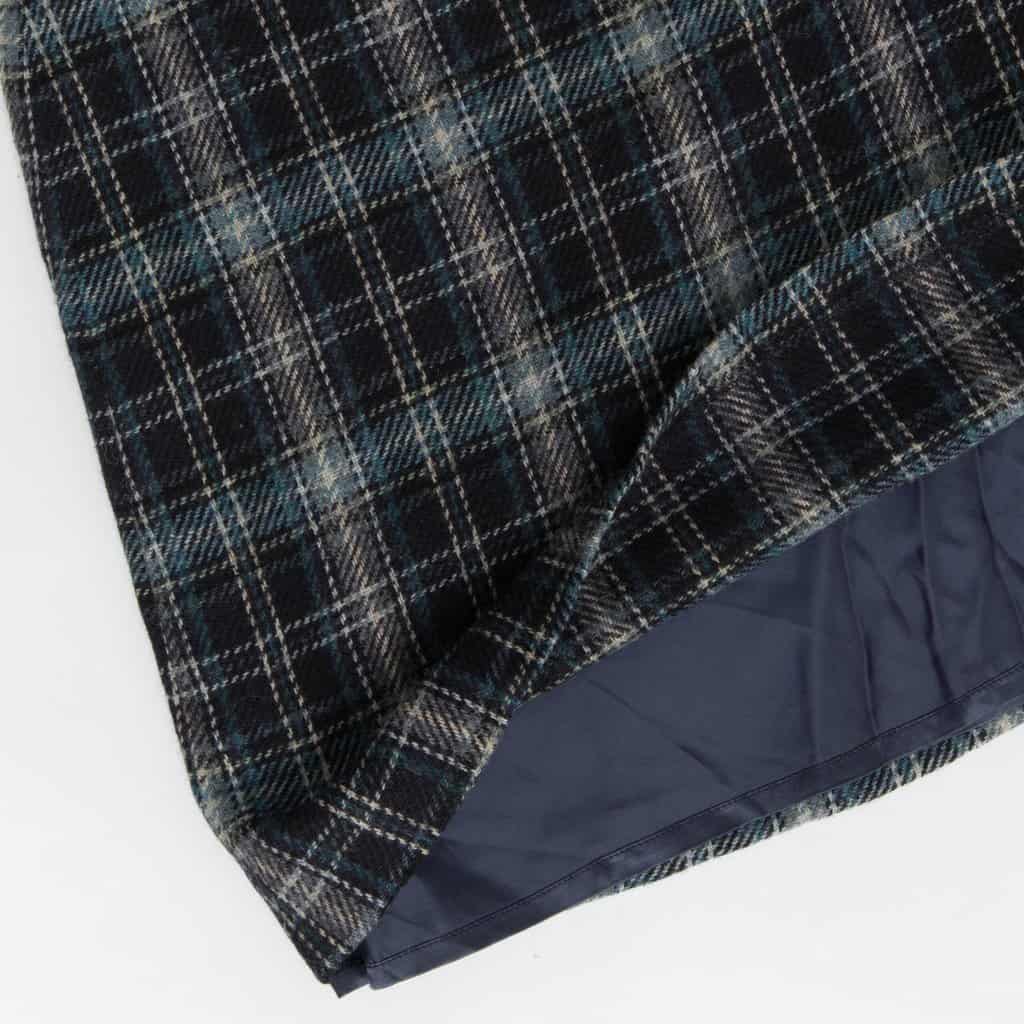Blue plaid skirt by Hobbs, A-line short winter skirt, fully lined, 30 waist - Medium - Image 2