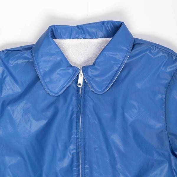 Womens reversible vintage bomber jacket, rare deadstock, white towelling reverse - Medium - Image 5