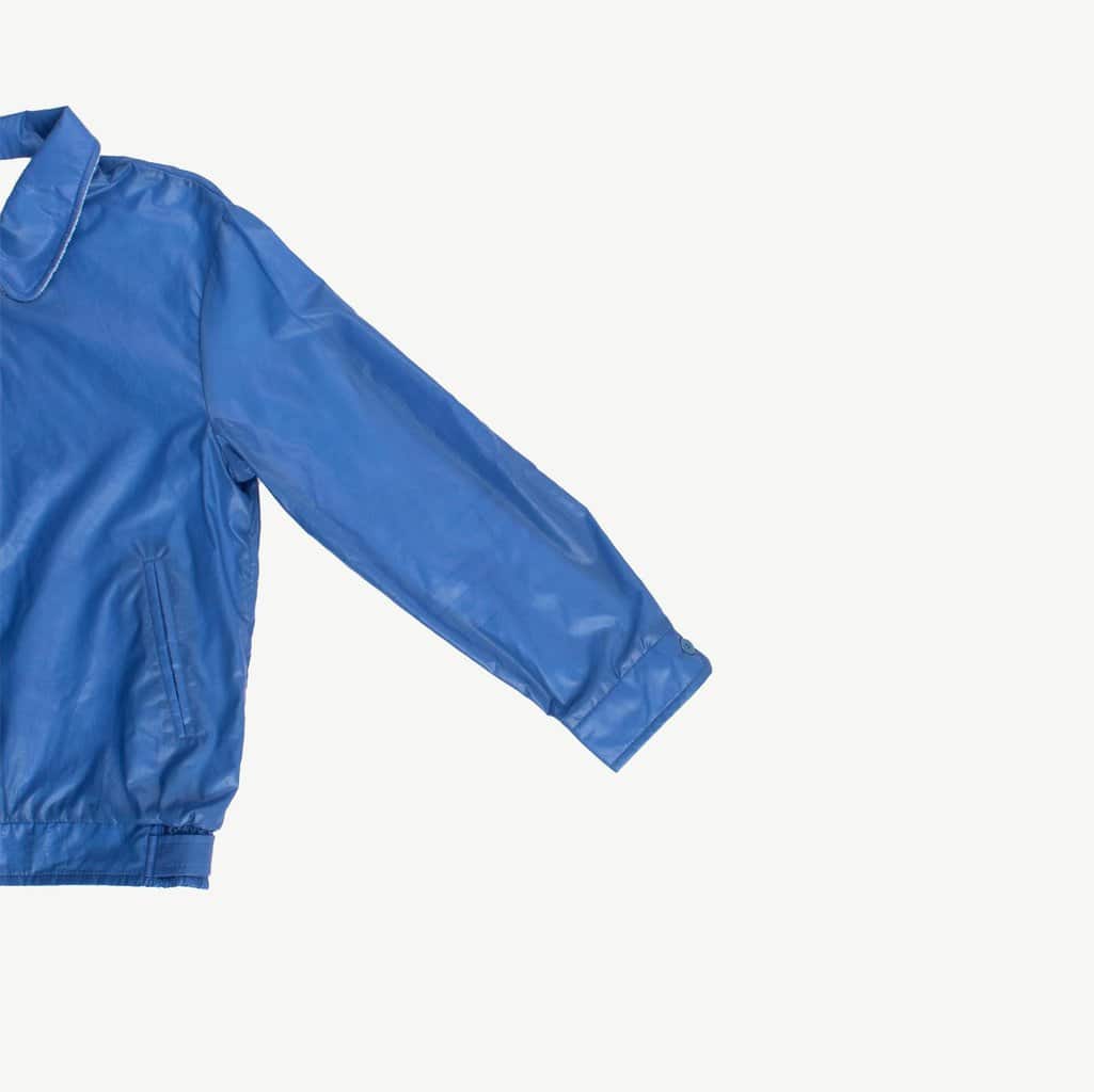 Womens reversible vintage bomber jacket, rare deadstock, white towelling reverse - Medium - Image 4