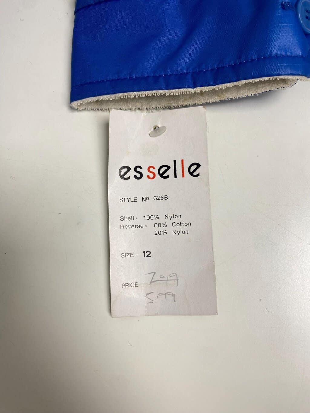 Womens reversible vintage bomber jacket, rare deadstock, white towelling reverse - Medium - Image 7