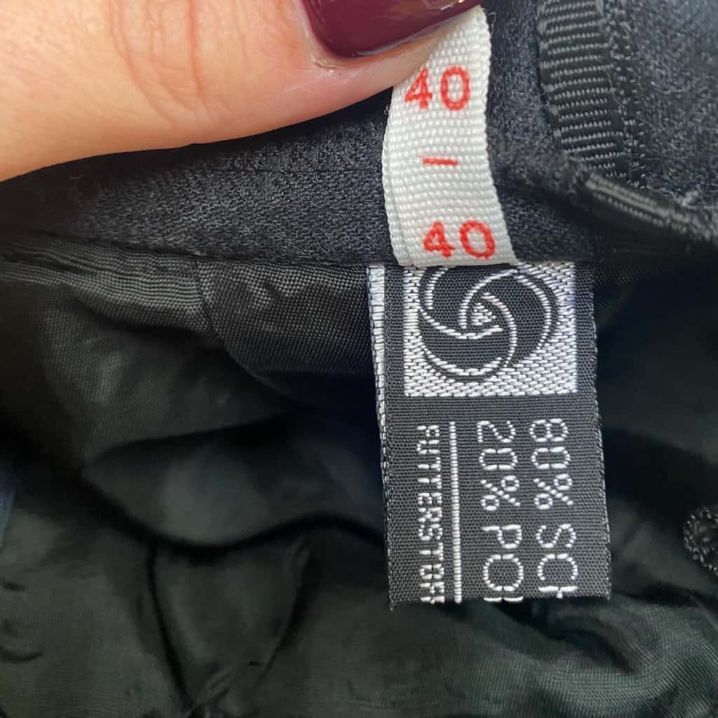 90s pleated short skirt in dark grey wool, preppy vintage skirt, 28 waist - Small / Medium - Image 8