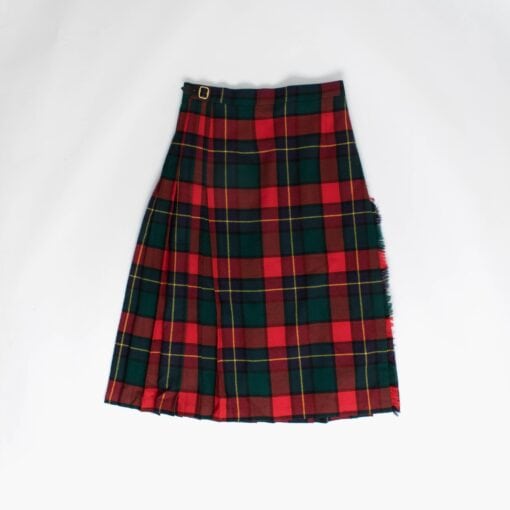 Pure wool tartan kilt made in Scotland, Pitlochry mid-length plaid skirt, 28 waist Women’s - Medium
