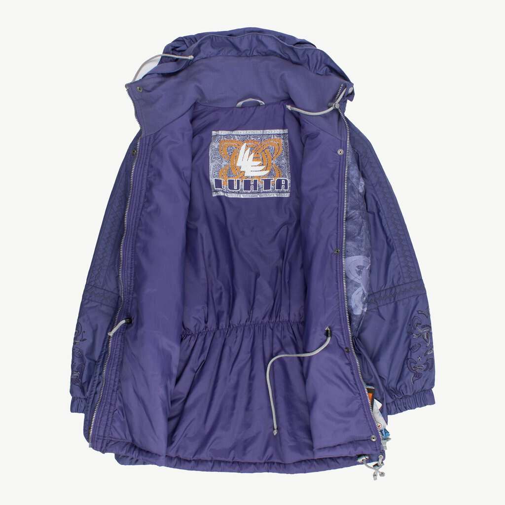 Womens Luhta purple hooded ski jacket, vintage deadstock with tags - Medium / Large - Image 2