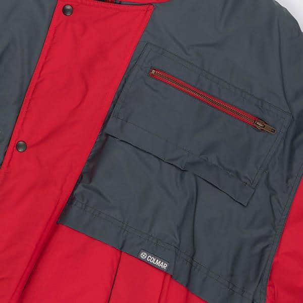 Mens red vintage Colmar ski jacket, 90s puffer jacket in red and grey - 2XL - Image 5