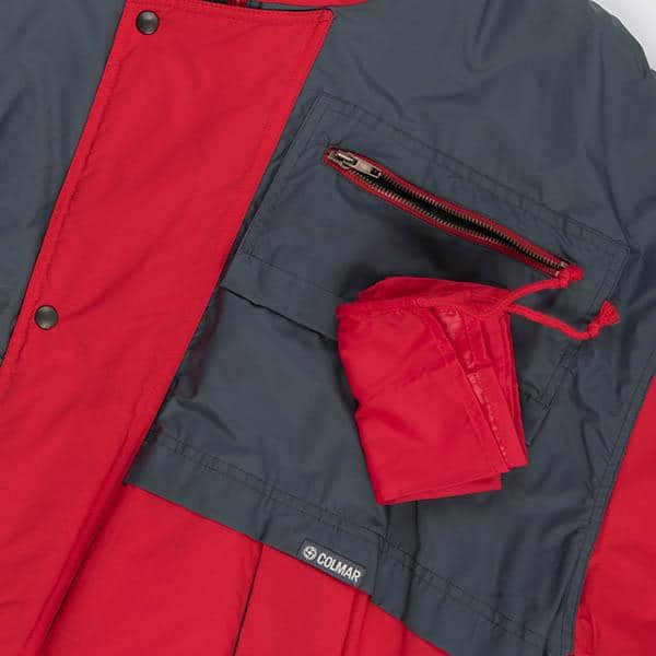 Mens red vintage Colmar ski jacket, 90s puffer jacket in red and grey - 2XL - Image 6