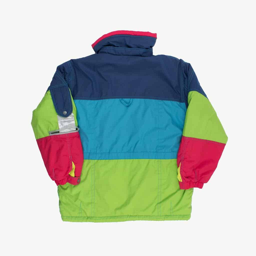 Womens bright vintage ski jacket by Cacao Master Tech, 1980s padded winter jacket - Large - Image 3