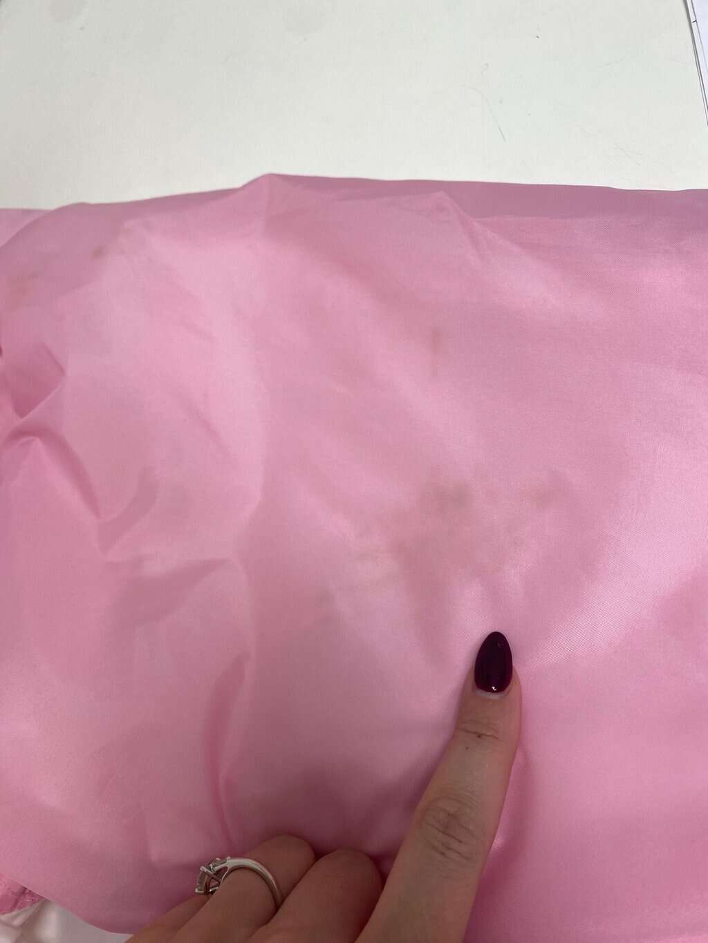 Pink quarter zip rain jacket with hood and kangaroo pocket - Medium - Image 7