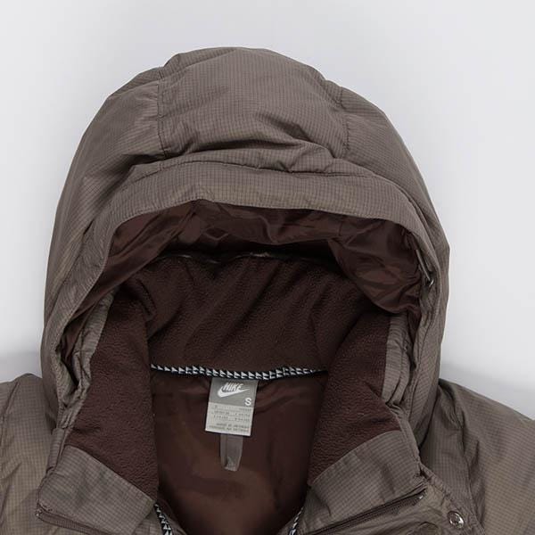 Mens Y2K vintage Nike feather down puffer jacket in grey, padded winter jacket - Small - Image 5