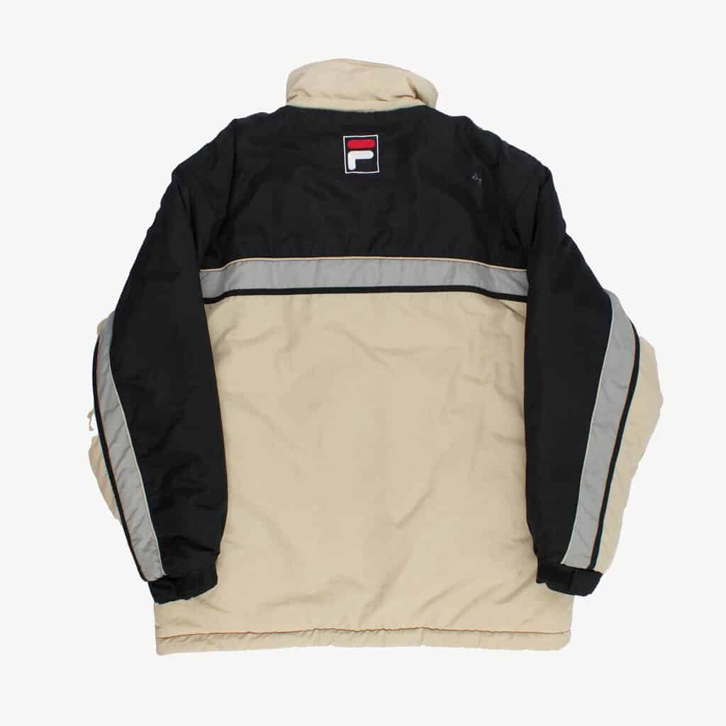 Rare 90s Fila reversible puffer jacket, fleece lined mens winter jacket - Large - Image 2