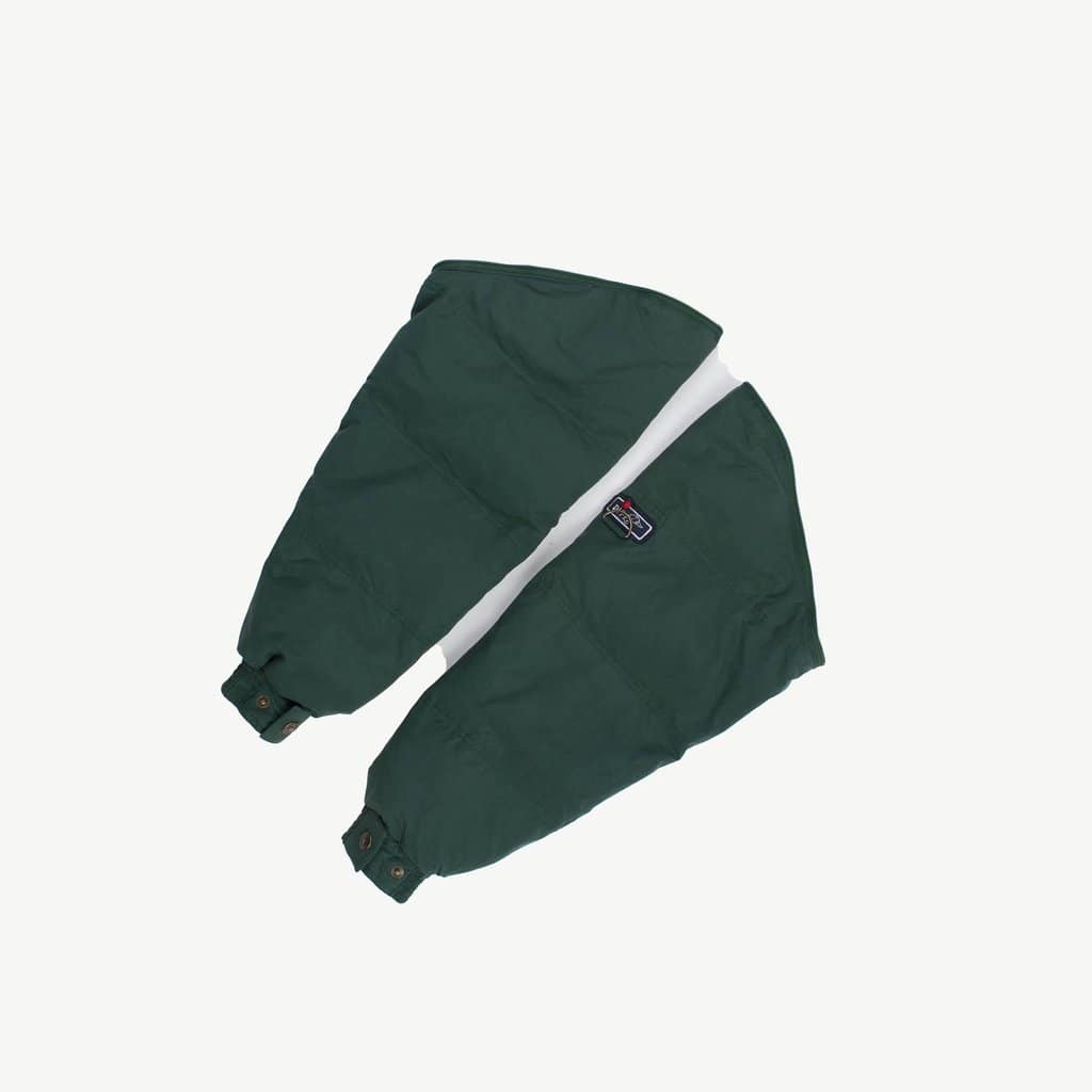 Duffy goose down bomber jacket, forest green puffer jacket, padded gilet, removable sleeves - Small / Medium - Image 10