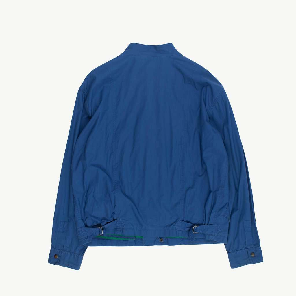 80s vintage Ellesse flannel lined blue cotton jacket, mens - Medium / Large - Image 3