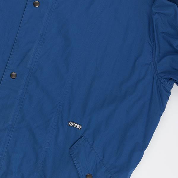 80s vintage Ellesse flannel lined blue cotton jacket, mens - Medium / Large - Image 6