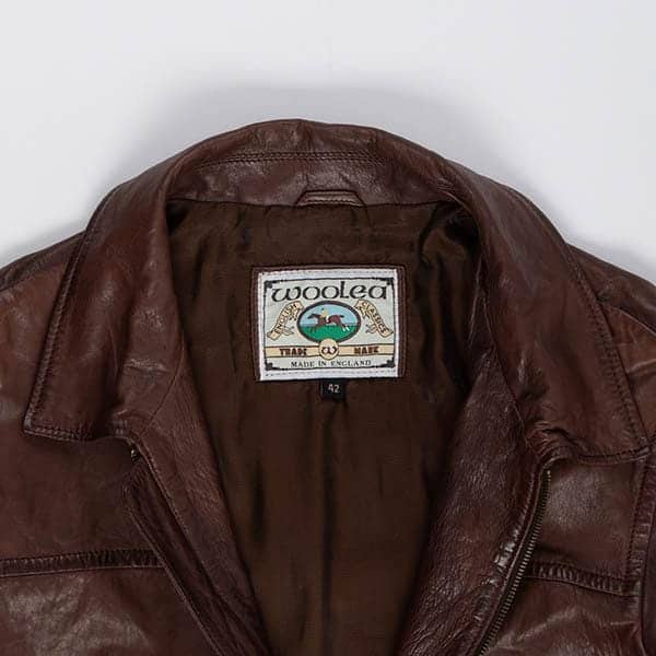 Soft brown leather jacket made in England, mens vintage leather jacket - Medium - Image 5