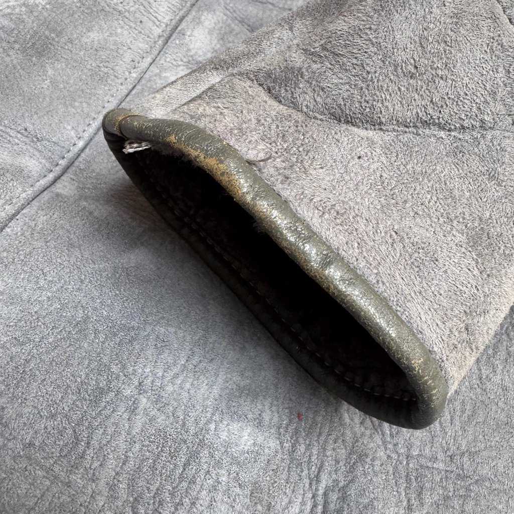 Vintage blue-grey sheepskin Husky Leather jacket - L - Image 8