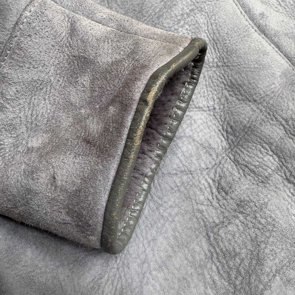 Vintage blue-grey sheepskin Husky Leather jacket - L - Image 9