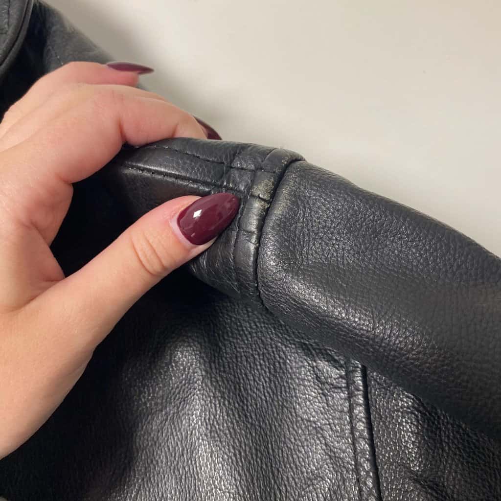 Mens Ciro Citterio leather jacket, black lined winter coat - Small / Medium - Image 8