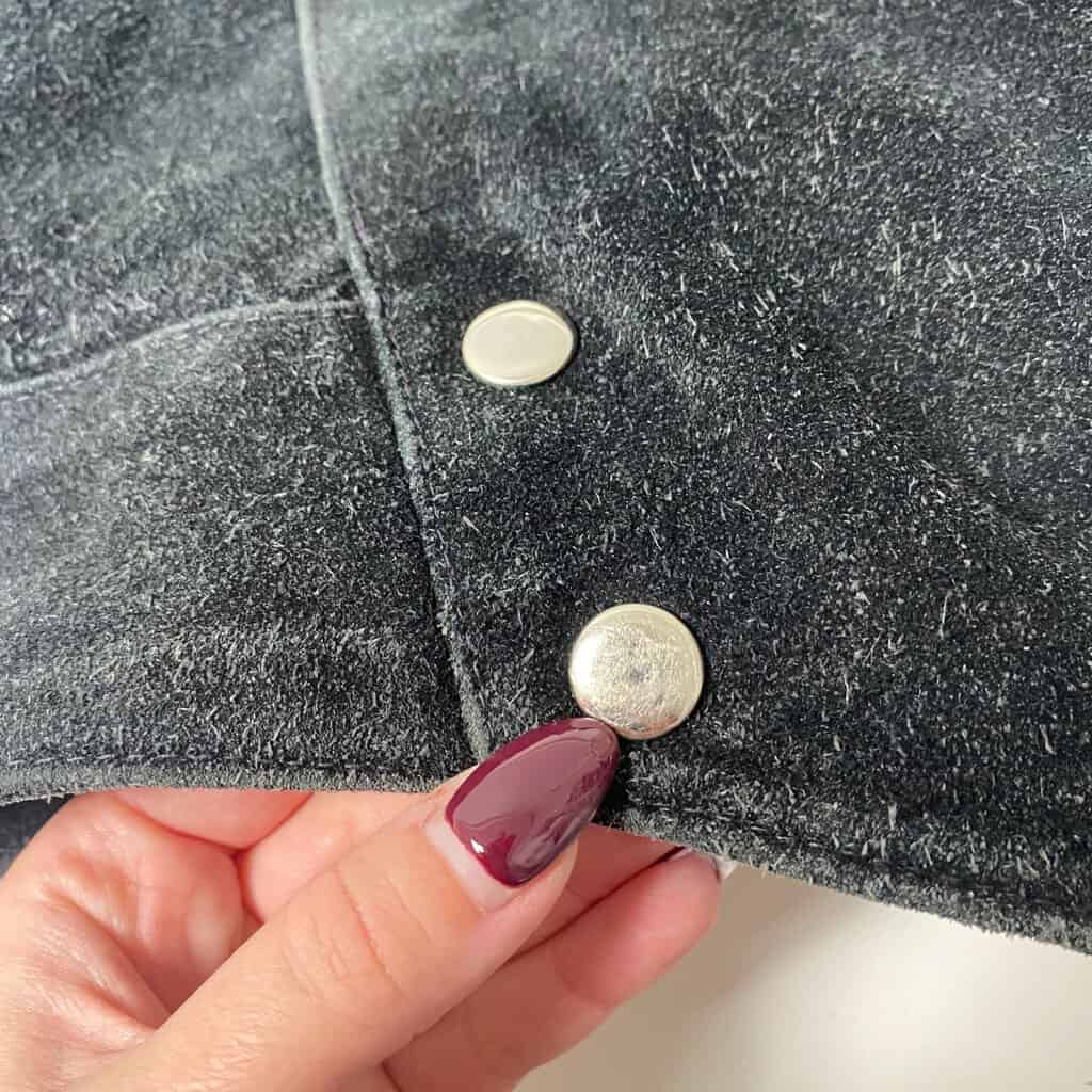 80s black suede fringed jacket, cropped leather festival jacket, womens vintage suede jacket - Medium - Image 8