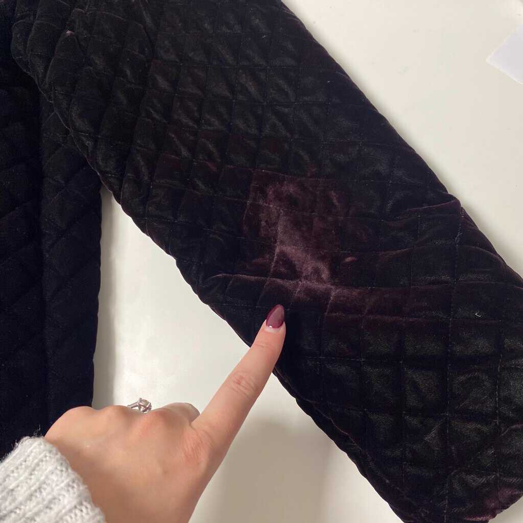 Quilted purple casual vintage jacket, padded womens autumn jacket - Medium - Image 8