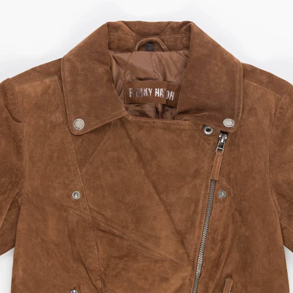 Fringed brown suede jacket by Freaky Nation - S - Image 6