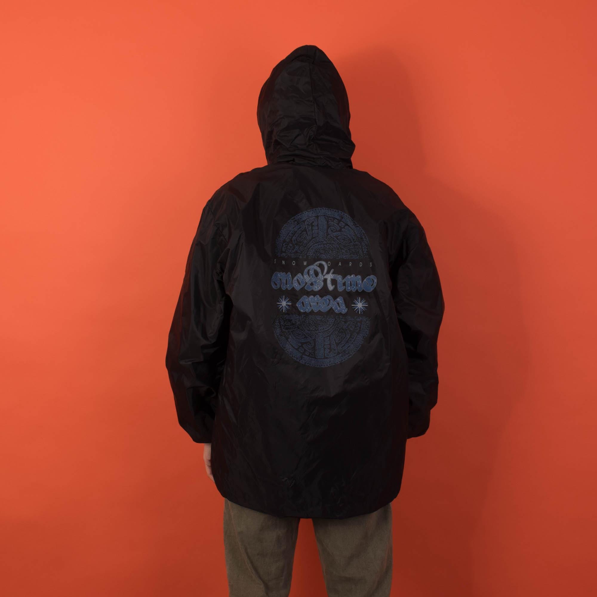 Vintage black K-Way lined snowboarding jacket, mens lined ski jacket - XL / 2XL - Image 4