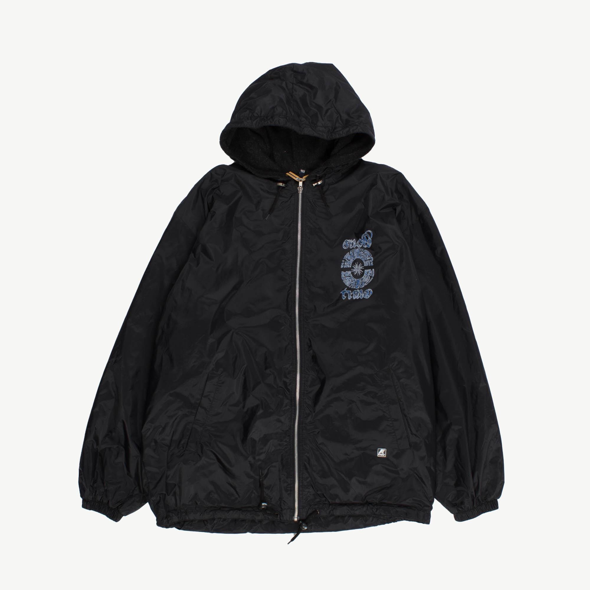 Vintage black K-Way lined snowboarding jacket, mens lined ski jacket - XL / 2XL - Image 5