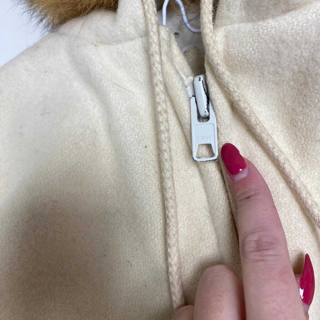 Vintage Northern Sun Limited Edition wool parka jacket, embroidered duck hooded wool coat, made in Canada - Medium - Image 10